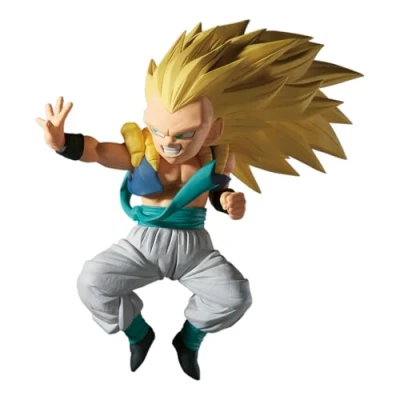 Image de Banpresto Gotenks Figurine d&#039;action Super Saiyan 3, Vs Majin Buu, Dragon Ball Z, Match Makers, 11 cm, Multicolore
