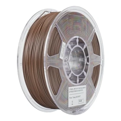 Image de eSUN PETG Filament 1.75mm, CF Chargé de Fibre Carbone, Bobine 1KG (2.2 LBS) Matériaux d&#039;Impression 3D pour Imprimantes FDM,Laiton Antique