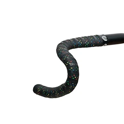 Image de Bike Ribbon Color Drops Double Layer Bar Tape, Noir/Multicolore, XL