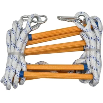 Image de TINMAGI Echelle de Cordes,Échelle Sauvetage 10 m/33ft,Échelles Sécurité avec Mousquetons,avec 2 mousquetons, échelle pour Balcon, fenêtre, échelle, Utilisation Rapide