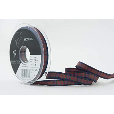 Image de Berisfords Ruban en Polyester Motif Tartan, Macdonald, 10 mm