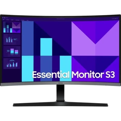 Image de ECRAN 27 SAMSUNG S27D390G Noir 1920x1080 VA 16:9 4ms 4000:1 250cd/m² 100Hz Incurvé 1800R HDMI D Sub Mode anti scintillement Pied inclinable Neuf