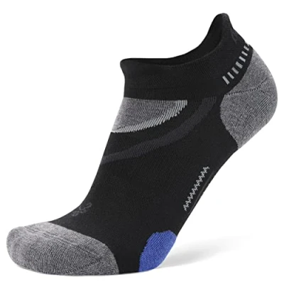 Image de Balega Unisex Ultraglide No Show Chaussettes de Course/Running Sock, Noir, Taille Small (EU 36 39.5)