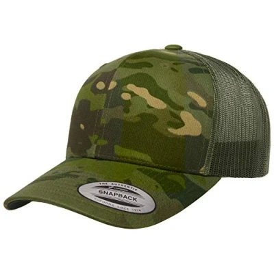 Image de Yupoong Yp Classics Multicam Casquette rétro Camionneur Capuchon, Tropic/Vert, Taille Unique Mixte