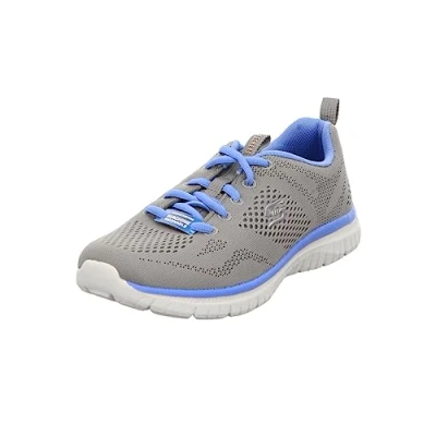 Image de Skechers Femme Virtue Kind Favor Baskets, Gray Mesh/Blue Trim, 36 EU