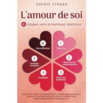 Image de L&#039;amour de soi 6 étapes vers le bonheur intérieur: Pleine conscience, autoréflexion et langage corporel positif pour une confiance accrue joie authentique