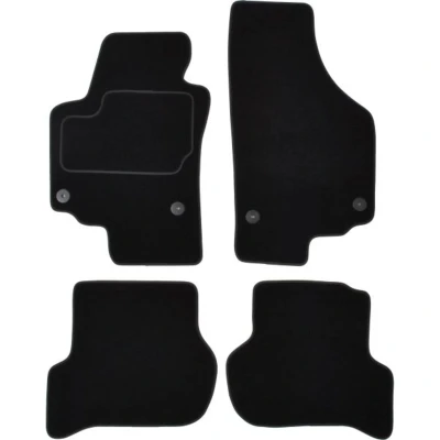 Image de MAMMOOTH A041 SET45 PRM 01 Ensemble de tapis sol Textile avant et arrière 4 noir SEAT: Altea XL