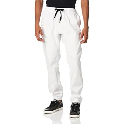 Image de Southpole Men&#039;s Basic Stretch Twill Jogger Pants, White, Medium