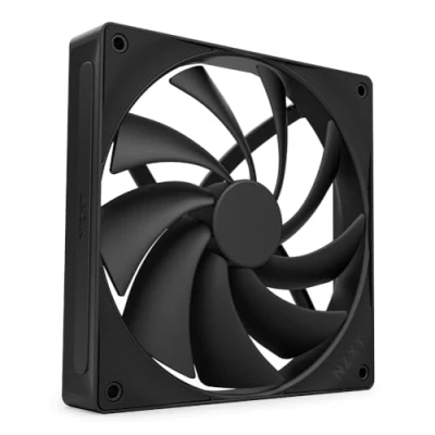 Image de NZXT F140Q Ventilateur Silencieux de 140 mm pour boîtier PC Entrée ou Sortie Structure biseautée Un air concentré Paliers hydrodynamiques Bruit Faible Commande MLI Noir