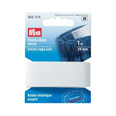 Image de Prym Pym Soft White (25 mm, 1m) Ruban élastique 1 unité
