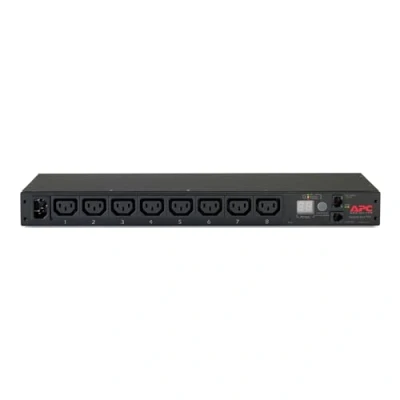 Image de APC Bandeau de prises AP7820B Distribution d&#039;alimentation (avec compteur, 1U, 12 A/208 V, 10 A/230 8 Sorties C13)