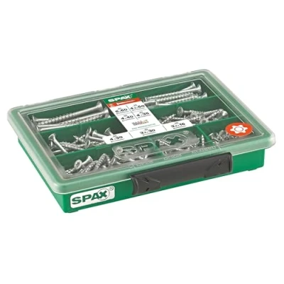 Image de Assortiment de vis Spax &#039;T Star plus&#039; Acier Jaune 245 pcs