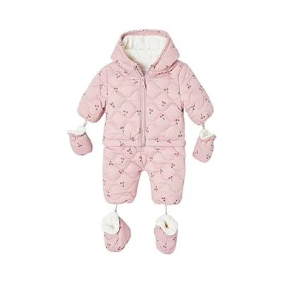 Image de VERTBAUDET Combi pilote avec moufles et chaussons bébé 2 en 1 mauve 18M(81CM)