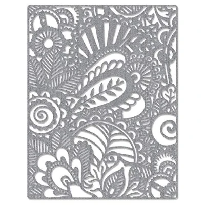 Image de Sizzix Matrice de découpe Thinlits 664417 Griffonnage Artistique Tim Holtz, Multicolore, Taille unique