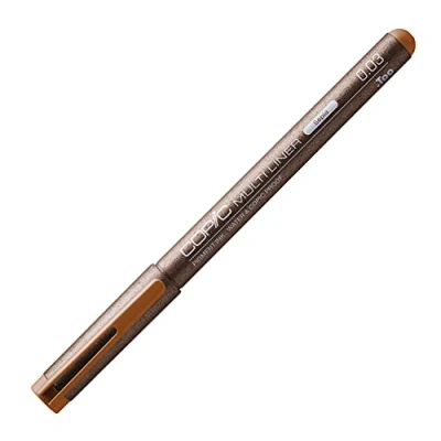 Image de Copic Multiliner 0,03 mm, Sépia, Feutre fin à pointe fine et encre pigments résistante l&#039;eau