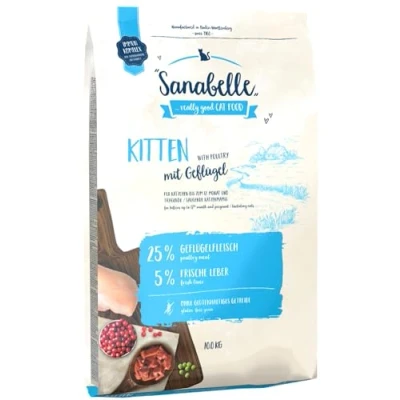 Image de Sanabelle Kitten Aliments secs pour chats en pleine croissance, gestation ou lactation 1 x 10 kg