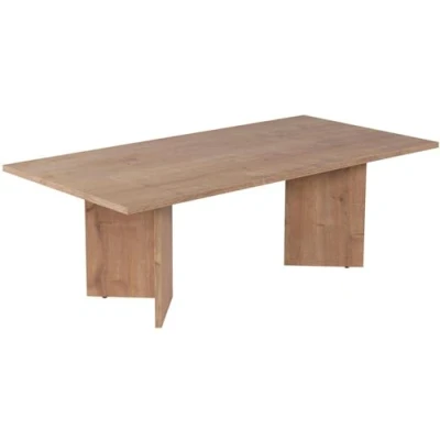 Image de Hanah Home Élégante Table à café, en chêne Saphir, 100% mélamine, épaisseur : 18 mm, Design élégant et Fonctionnel pour Les espaces de Vie Modernes