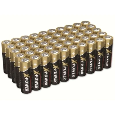 Image de Ansmann X Power Mignon (AA) Lot de 50 Piles alcalines au manganèse 1,5 V