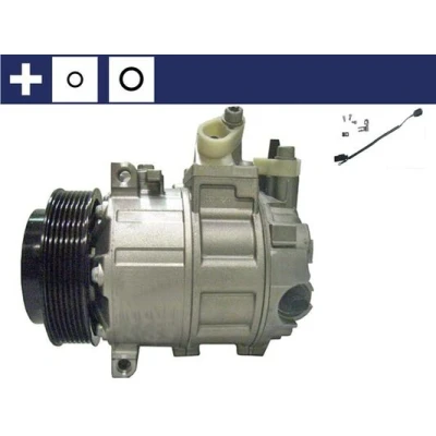 Image de MAHLE ORIGINAL ACP 89 000S Compresseur de Climatisation 7SEU17/DCS17 12 PAG 46 R 134a avec bague d&#039;étanchéité jeu câbles