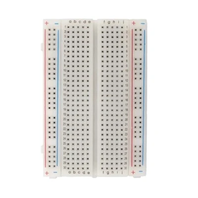 Image de MMOBIEL 1pcs PCB Breadboard Prototype de Carte Circuit Imprimé sans Soudure 1x400 Points Compatible avec DIY Arduino, Raspberry Pi 2/3 / 4/5 Projects Proto Shield Distribution