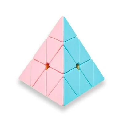 Image de Cube Magique Couleurs Pastel, Lisse sans Autocollants, Sengso Holy Hand Legend Macaron, Correction des pannes et Rotation Facile, Speedcubing, Puzzle 3D, Coins Ronds (Cp3800)