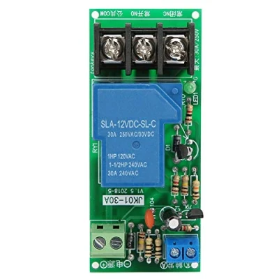 Image de Retard de minuterie réglable DC 12V 30A Marche/Arrêt Module Relais Multifonctionnel Stable Haute précision pour l&#039;équipement d&#039;exploitation