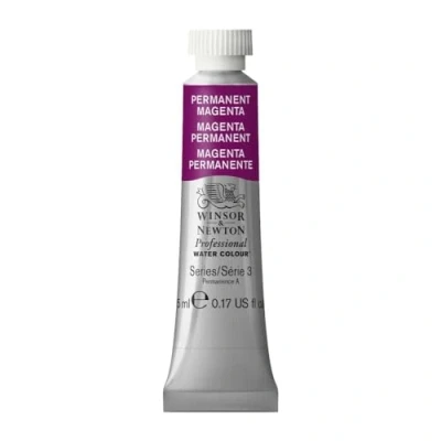 Image de Winsor &amp; Newton Aquarelle Professionnel Peinture Aquarelle, Haute Luminosité, Résistante à la Lumière, Qualité Archive, Tube de 5 ML, Couleur Magenta Permanent