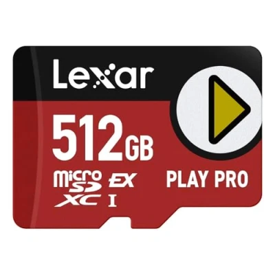 Image de Lexar Carte PLAY PRO microSDXC™ Express Carte mémoire 512GB Vitesse de lecture jusquà 900Mo/s