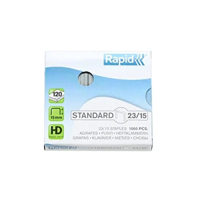 Image de Rapid 24869600 Boîte de 1000 Agrafes 23/15 mm Galva