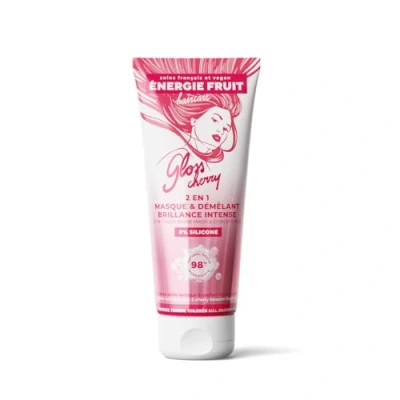Image de ENERGIE FRUIT Masque 2 en 1 Après Shampoing Brillance Intense sans silicone Gloss Cherry Cheveux ternes manque d&#039;éclat 200 ml