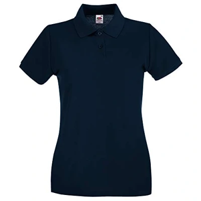 Image de Fruit of the Loom Polo à manches courtes, Femme XL bleu foncé