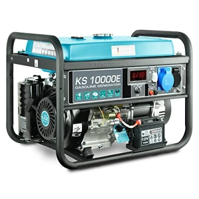 Image de Générateur à essence KS 10000E, puissance maximale 8000W, generateur de courant, prises 1x16A, 1x32A (230V), moteur EURO V, régulateur tension automatique (AVR) power station