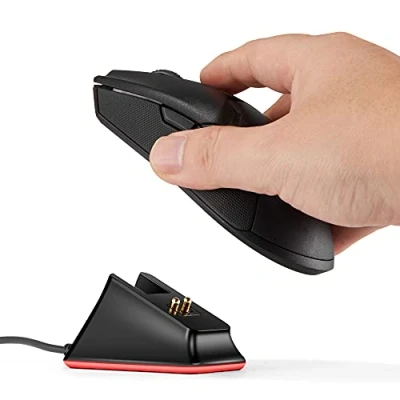 Image de Soarking Station de chargement pour souris sans fil DeathAdder V2 Pro, Naga Viper Ultimate et Basilisk avec câble 2 m