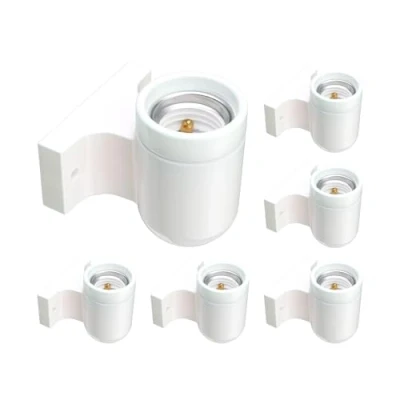Image de ledscom.de 6 pièces Applique FEL, porcelaine, blanc brillant, rectangulaire, 1x E27 max. 300W