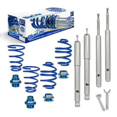 Image de JOM 741031 Suspension combiné fileté BlueLine Réglables Amortisseurs filetés Tuning Kit Complet Qualité Allemande