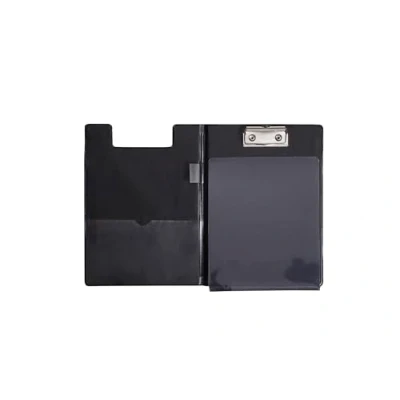 Image de MAUL Dossier Filmé avec Feuille Anti Calque, A5 Format Portrait, Pochette Intérieure, ouverture de la Pince 8 mm, Noire