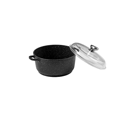 Image de Pradel Excellence 52399M Faitout 24 cm &quot;Façon Pierre&quot; en Fonte Aluminium, tous Feux dont Induction