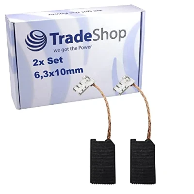 Image de Lot de 2 balais charbon compatible avec Hilti TE16, TE16M, TE16C, TE30, TE30C, TE30M, TE30AVR, TE106, TE300, TE300AVR, TEC AVR