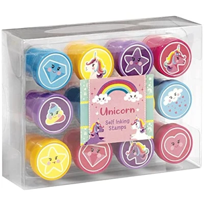 Image de Totum TM Essentials 071650 Lot de tampons Auto encreurs avec Motifs Licornes