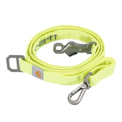 Image de Carhartt Laisse de Canard en Nylon Durable pour Chiens, Coutures réfléchissantes Plus visibilité, Vert Citron Vif, Taille L