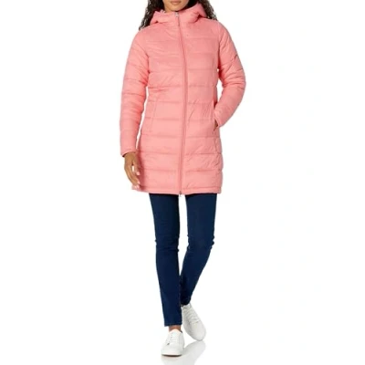 Image de Amazon Essentials Doudoune à Capuche légère et imperméable (Disponible en Grande Taille) Femme, Rose, XL