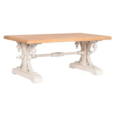 Image de Table Basse HOME ESPRIT Rectangulaire Bois de Sapin 110 x 65 cm Multicolore