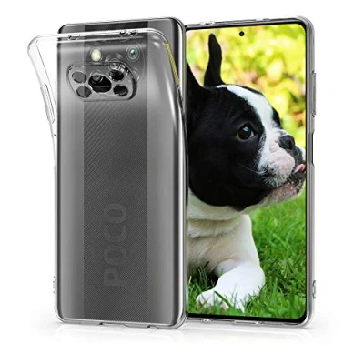 Image de kwmobile Coque Smartphone Compatible avec Xiaomi Poco X3 NFC/Poco Pro Housse de téléphone en TPU Transparent
