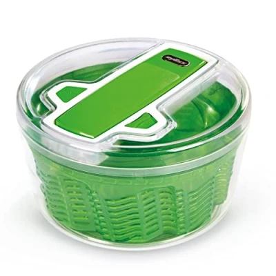 Image de Zyliss E940013 Swift Dry Essoreuse à Salade, Grand, 6L, Plastique, Blanc, Utilisable Comme Saladier, Sans BPA, Technologie AquaVent, Garantie de 5 Ans