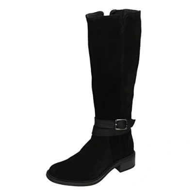 Image de Clarks Femme Maye Shine Bottes Tendance, Noir SDE, 41 EU