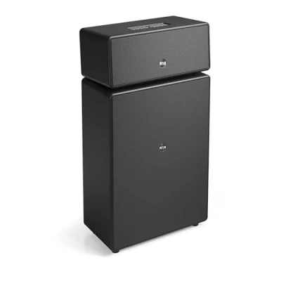Image de Audio Pro Drumfire II Enceinte Multiroom WiFi Puissante sans Fil avec Bluetooth Haut Parleur Portable AirPlay2, Google Cast, Spotify Connect Noir