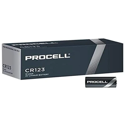 Image de Duracell Procell CR123 Lot de 10 Piles au Lithium 3 V