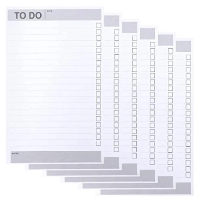 Image de Belle Vous Lot de 6 To Do List Carnet Quotidien 60 Jours/Pages Bloc Note avec Pages Non Datées Blocs Notes/Organiseur pour Listes Courses, Gestion du Temps et Planning