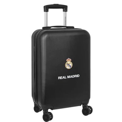 Image de Real Madrid 2ème ÉQUIPATION 23/24 Chariot de Cabine 20 Pouces, Valise à roulettes, Cadenas sécurité, légère, 34,5 x 55 cm, Bleu Marine, Estándar, décontracté