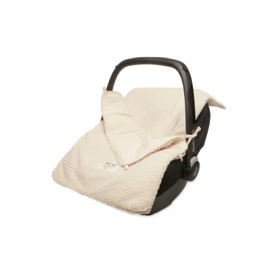 Image de Nid d&#039;Ange groupe 0+ Boucle Biscuit JOLLEIN 42x82 cm Blanc et marron Mixte